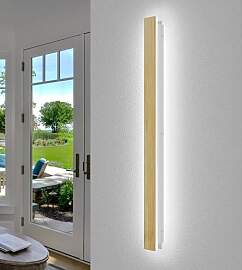 AOEH Holz Wandleuchte LED Wandlampe Lange Innen
