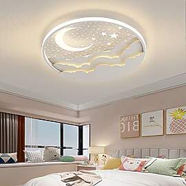 AOEH LED Kinder Deckenlampe Stern Mond