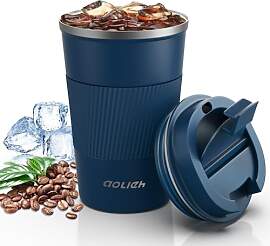 Aolieh Thermobecher 380 ml, Kaffeebecher to Go aus 