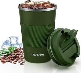 Aolieh Thermobecher 380 ml, Kaffeebecher to Go aus 