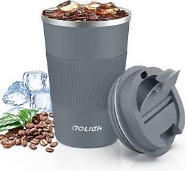 Aolieh Thermobecher 380 ml, Kaffeebecher to Go aus 