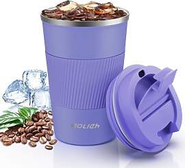Aolieh Thermobecher 380 ml, Kaffeebecher to Go aus 