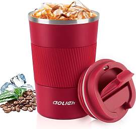 Aolieh Thermobecher 380 ml, Kaffeebecher to Go aus 