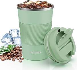 Aolieh Thermobecher 380 ml, Kaffeebecher to Go aus 