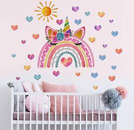 Aolso Wandtattoo Regenbogen, Wandtattoo Regenbogen 