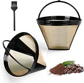 AOMIG Wiederverwendbar Kaffee Filter, 2 Stück