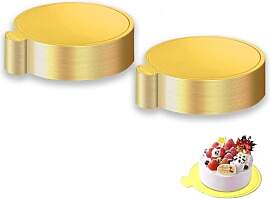 AONAYO 100 Stück Tortenplatte Gold,8CM Cake