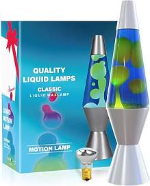 AONESY Lavalampe Dunkelblaues Flüssigkeit &