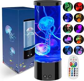 AONESY LED Quallen Lampe 17 Farben, Jellyfish Lamp 