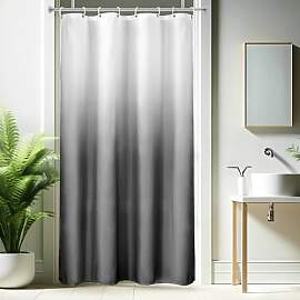 AooHome Duschvorhang 120X200cm Textil, Grau