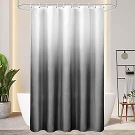 AooHome Duschvorhang 150X200cm Textil, Grau