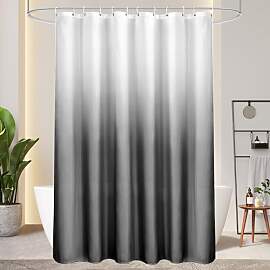 AooHome Duschvorhang 180X190cm Textil, Grau