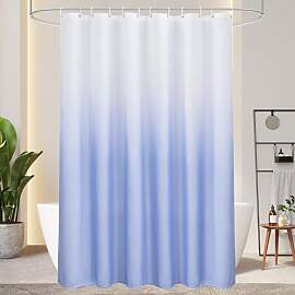 AooHome Duschvorhang 180X200cm Textil, Blau