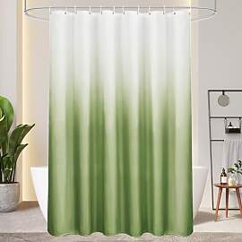 AooHome Duschvorhang 180X200cm Textil, Grün