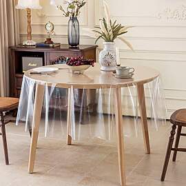 AooHome Tischdecke Transparent Rund 160cm,