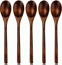 AOOSY Holzlöffel Esslöffel,5 Stück im