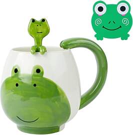 AOOTE Frosch Tasse, 400ml Frosch Teetasse Keramik, 