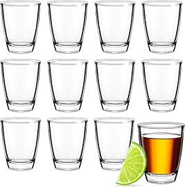 AOOTE Schnapsgläser Glas,12 Stück Schnapsgläser 