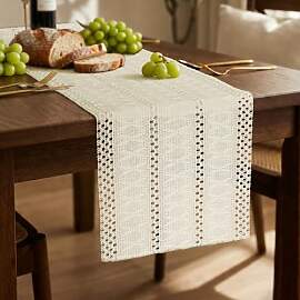 AOOTE Tischläufer,30x180cm Boho Landhausstil