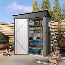 Aoxun Gerätehaus Metall 150 x 91 x 185 cm,