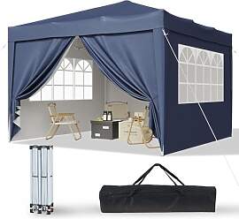 Aoxun Pop Up Pavillon 3x3 Wasserdicht mit 4