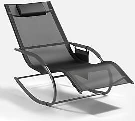 Aoxun Schaukelstuhl Schwingsessel Gartenstuh