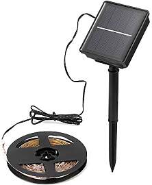 AOZBZ LED Strip 3m, LED Lichterkette Außen Solar