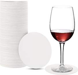 APACALI 200 Stück Bierdeckel Blanko Rund, 10cm