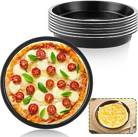 APACALI 8 Stück Pizzablech Rund 15 cm, Rund