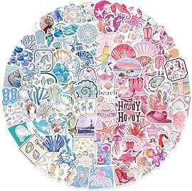 APAREAL Blaue und Rosa Ozean Sticker Set 100