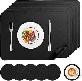 APLKER Tischset Leder 6er Set - Kunstleder