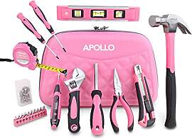 Apollo 21-tlg. Pinkes Werkzeug in einer stylischen 