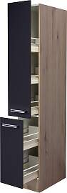Apothekerschrank Anthrazit/Eiche
