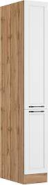 Apothekerschrank Meran ca. 30x200x60 cm Weiß/Eiche