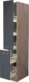 Apothekerschrank Shadow ca. 30x200x57 cm Grau/Eiche