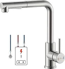 APPASO Niederdruck Armatur Küche Ausziehbar,