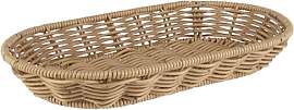 APS 40342 Korb oval „COVE“, Beiger Flechtkorb, 