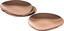 APS 40794 Teller PEBBLES, 4er-Set, Edelstahl,