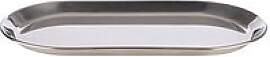 APS Tablett KAFFEEHAUS silber oval 30,0 x 15,5 cm