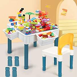 AptoFun 6-in-1 Kindertisch Stuhl Set Kinder