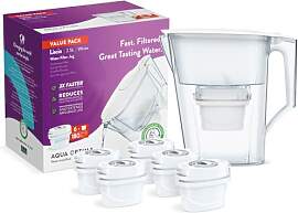 Aqua Optima Liscia Wasserfilterkanne & 6 x 30