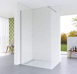 AQUABATOS 120 x 200 cm Walk in Dusche Duschwand