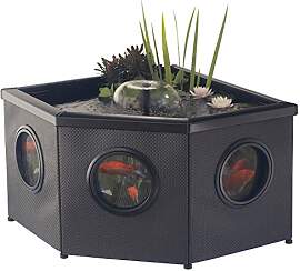 Aquagarden Raised Window Pond Corner Mocha |