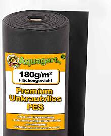 Aquagart 150m² Unkrautvlies schwarz - 180g I
