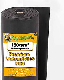 Aquagart 20m Unkrautvlies schwarz PES - 150g I