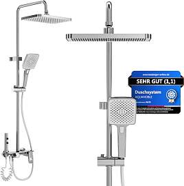 AquaNoble Aufputz Duschsystem mit Thermostat & 