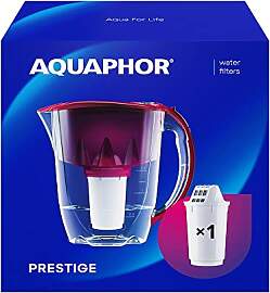 AQUAPHOR Wasserfilter Kanne Prestige Cherry inkl.