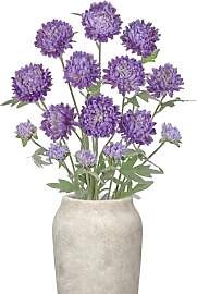 Arborus 5er-Set Chrysantheme Kunstblumen Lila 70