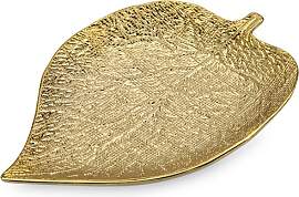 Arborus Dekoschale Gold Dekoteller 24 * 36 cm