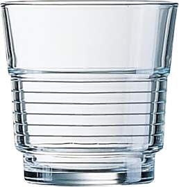 Arcoroc ARC 58055 Spirale Trinkglas, Wasserglas,